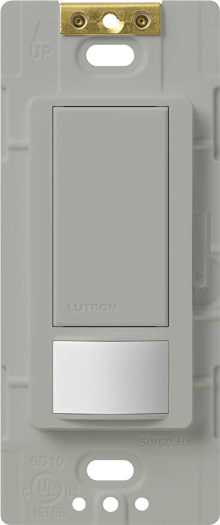 Lutron Maestro Motion Sensor Switch, Vacancy Only, Neutral Optional, 6A Light, 3A Fan, 120-277V, Single/Multi-Location, MS-OPS6M2-DV-GR, Gray