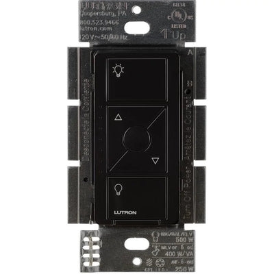 Lutron Caseta Original Smart Dimmer Switch for ELV+ Lighting, Phase Selectable, 250W LED/400VA MLV/500W ELV, Neutral Required, 120V, PD-5NE-BL, Black