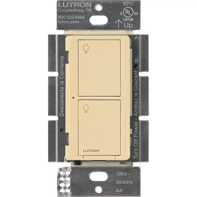 Lutron Caseta Original Smart Switch, 6A Light or 3.6A Fan, Neutral Required, 120V, PD-5ANS-IV, Ivory