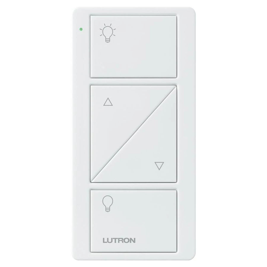 Lutron Pico 2-Button with Raise/Lower Smart Remote, Light Icons, White, UPJ2-2BRL-WH-L01
