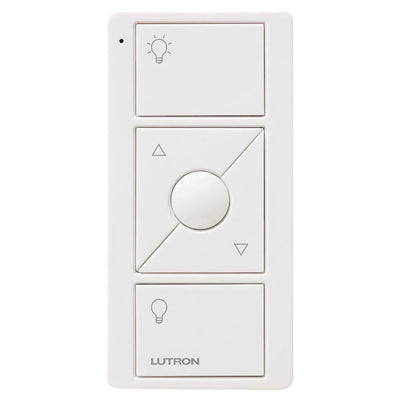 Lutron Pico 3-Button with Raise/Lower and Preset Smart Remote, Light Icons, White, UPJ2-3BRL-WH-L01
