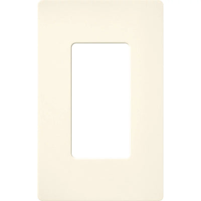 Lutron Claro Satin Wallplate, 1-Gang, Biscuit, SC-1-BI