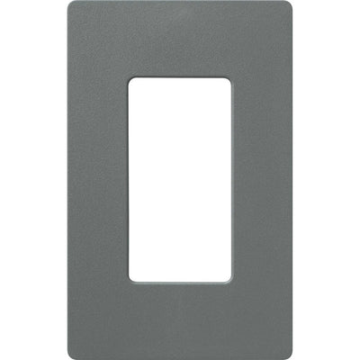 Lutron Claro Wallplate, Single-Gang, Satin Finish, Slate, SC-1-SL