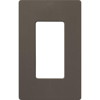 Lutron Claro Wallplate, Single-Gang, Satin Finish, Truffle, SC-1-TF