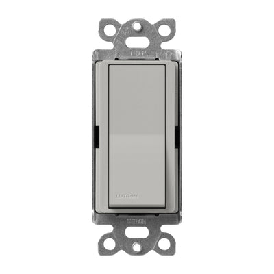 Lutron Claro 15 Amp Single-Pole On/Off Rocker Switch, Satin, Pebble, SC-1PS-PB