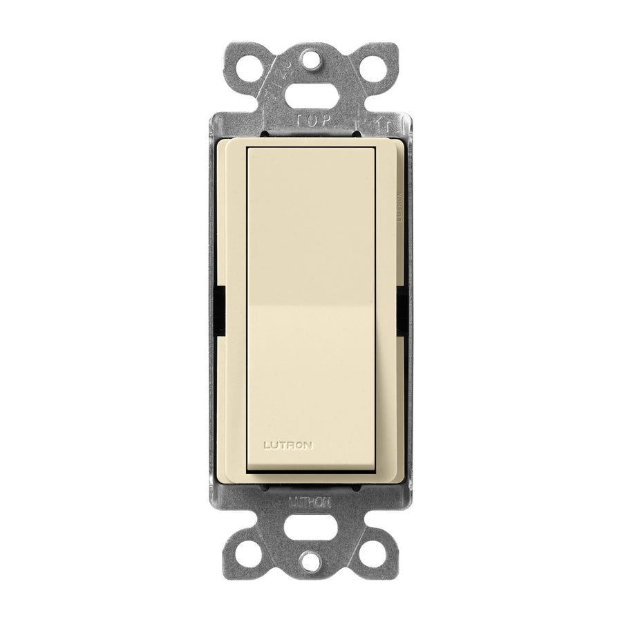 Lutron Claro Single-Pole On/Off Rocker Switch, 15A, Sand, SC-1PS-SD
