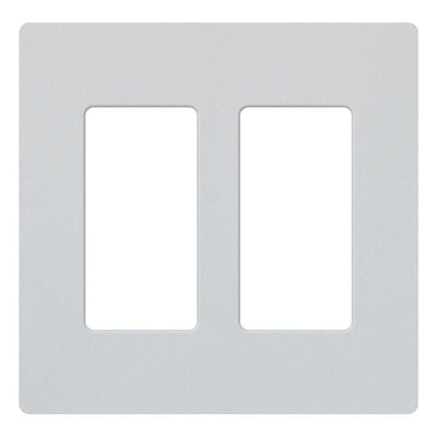 Lutron Claro Satin Wallplate, Two-Gang, Mist, SC-2-MI