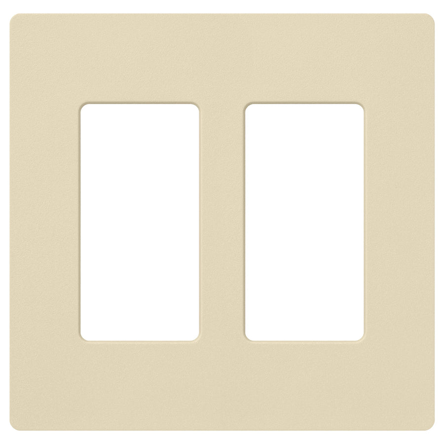 Lutron Claro Wallplate, Two-Gang, Satin Finish, Sand, SC-2-SD