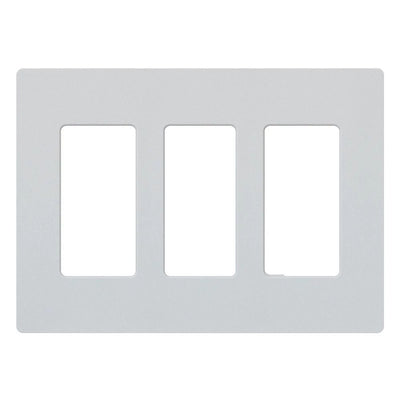 Lutron Claro Wallplate, 3-Gang, Satin Finish, Mist, SC-3-MI