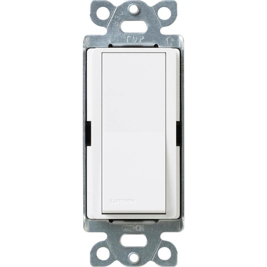 Lutron Claro 3-Way Rocker Switch with Locator Light, 15A, Snow, SC-3PSNL-SW
