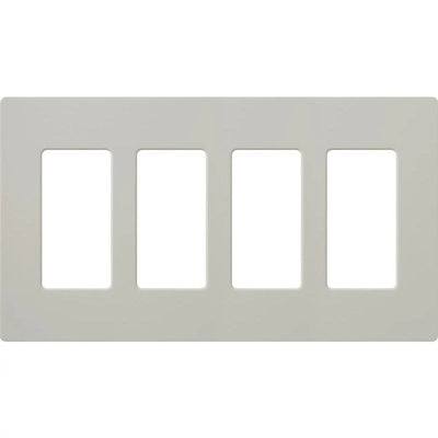 Lutron Claro Wallplate, 4-Gang, Satin Finish, Mist, SC-4-MI