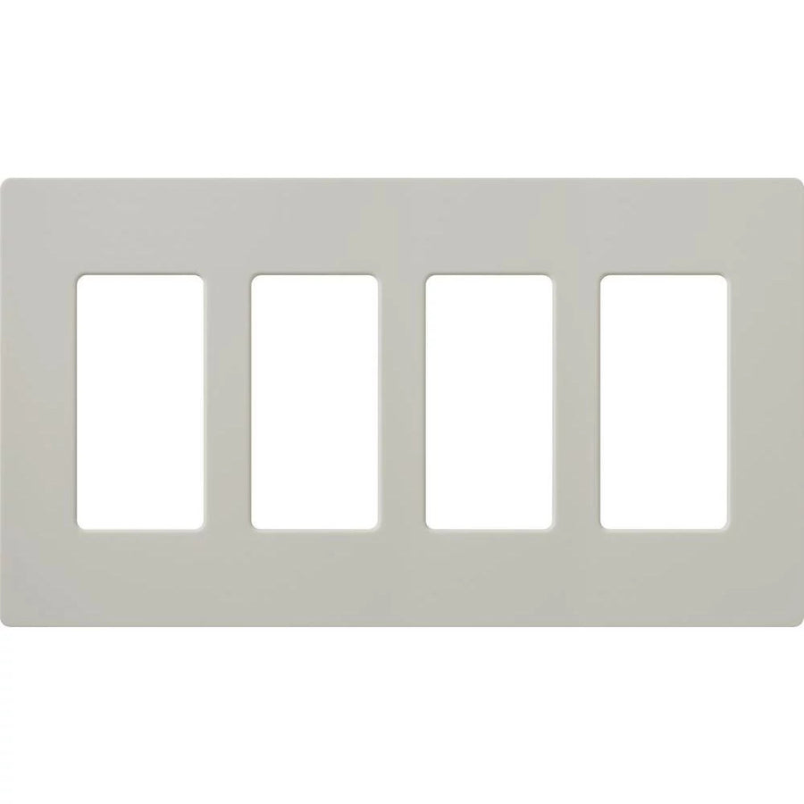 Lutron Claro Wallplate, 4-Gang, Satin Finish, Mist, SC-4-MI