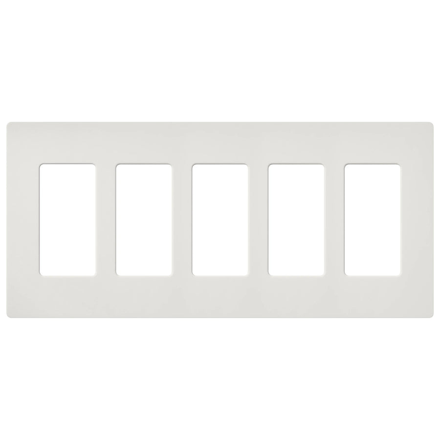 Lutron Claro Wallplate, 5-Gang, Satin Finish, Lunar Gray, SC-5-LG