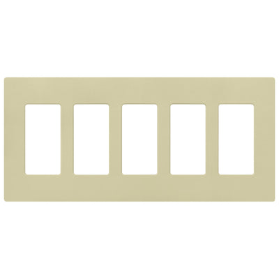 Lutron Claro Wallplate, 5-Gang, Satin Finish, Sage, SC-5-SA