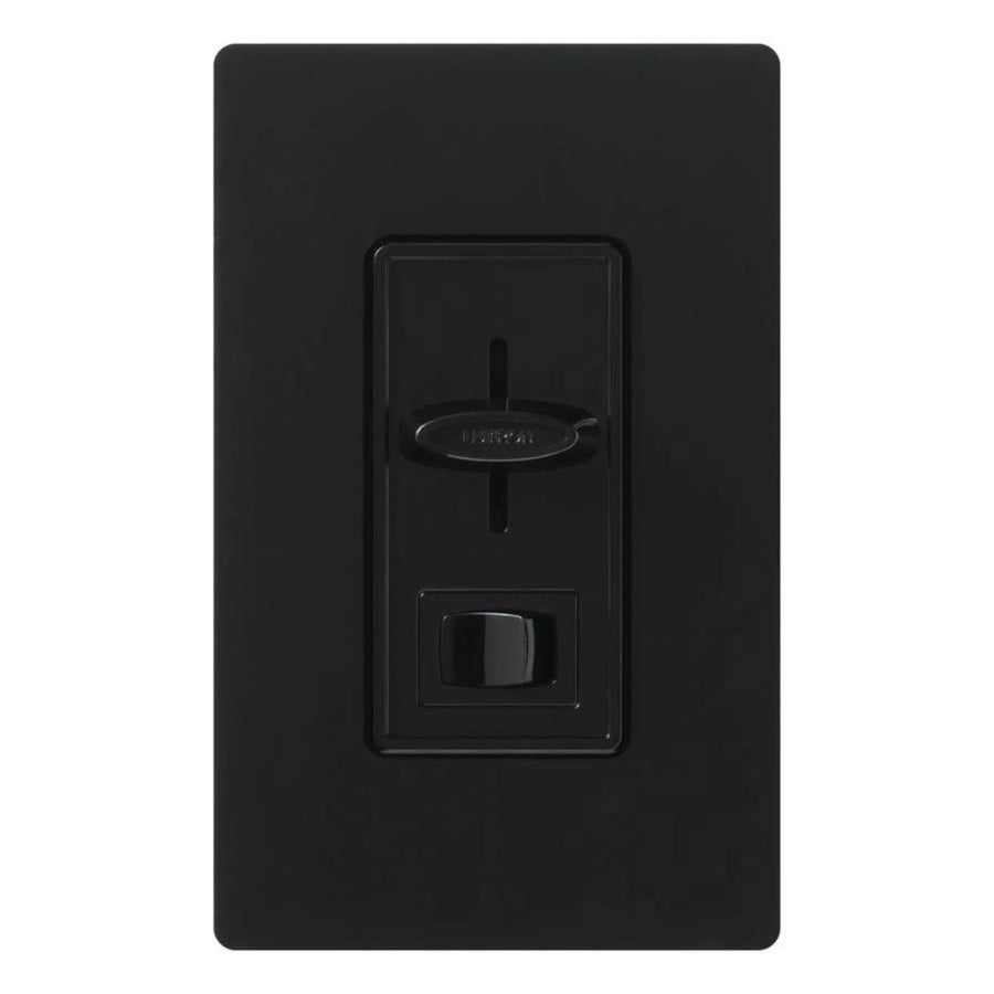 Lutron Skylark Quiet Fan/Light Control, Single-pole, 3-Speed, 120V, Black, SFSQ-LFH-BL