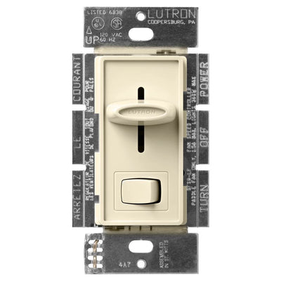 Lutron Skylark Quiet Dual Light/Fan Control, 360W Light, 1.5A Fan, 120V, Almond, SFSQ-LF-AL