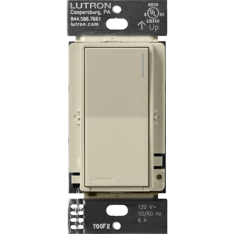 Lutron Sunnata Switch, 6A Lighting/3A Motor, Single Pole/Multi Location, Clay, ST-6ANS-CY
