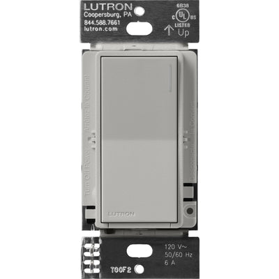 Lutron Sunnata Switch, 6A Lighting / 3A Motor, Single Pole/Multi Location, Pebble, ST-6ANS-PB