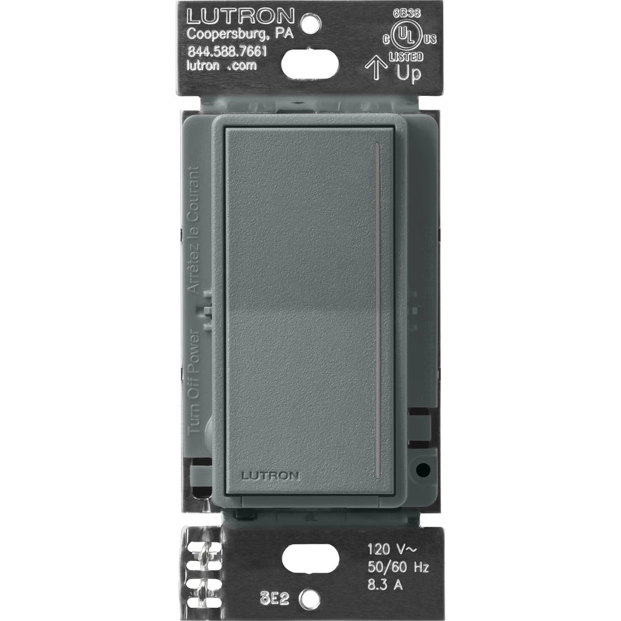 Lutron Sunnata Companion Dimmer Switch, Multi-Location, LED+ Compatible, Slate, ST-RD-SL