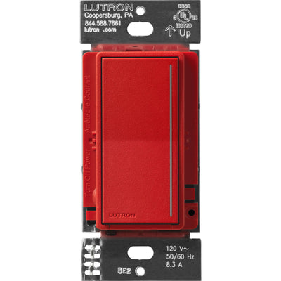 Lutron Sunnata Companion Dimmer Switch, Multi-Location, LED+ Compatible, Signal Red, ST-RD-SR