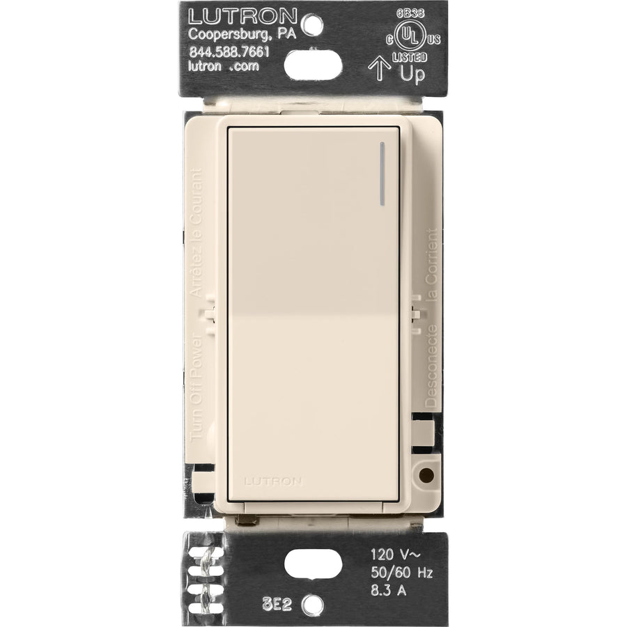 Lutron Sunnata Companion Switch, 3-Way Multi-Location, No Neutral, Light Almond, ST-RS-LA