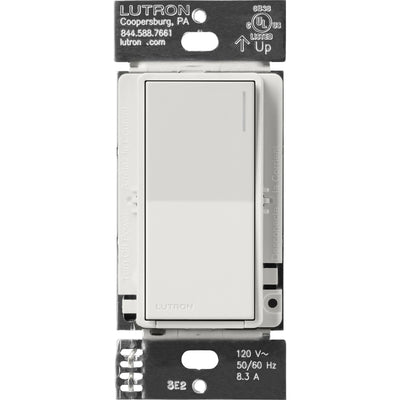 Lutron Sunnata Companion Switch, 3-Way Multi-Location, No Neutral, Lunar Gray, ST-RS-LG