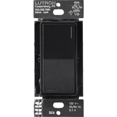 Lutron Sunnata Companion Switch, 3-Way/Multi-Location, No Neutral Required, Midnight, ST-RS-MN