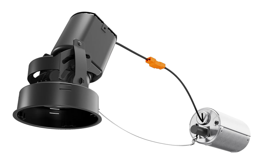 Visual Comfort & Co Entra 3" Square Remodel Adjustable Downlight Housing, 90 CRI 4000K, Low Output, Non-IC 120 Volt, EN3SR-LO940AAN
