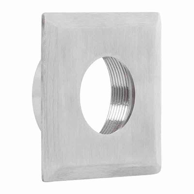 Westgate Trims for 1W In-Ground Fixtures Square Stainless Steel Trim with Round Hole, IGL-1W-TRM-SS-SQR