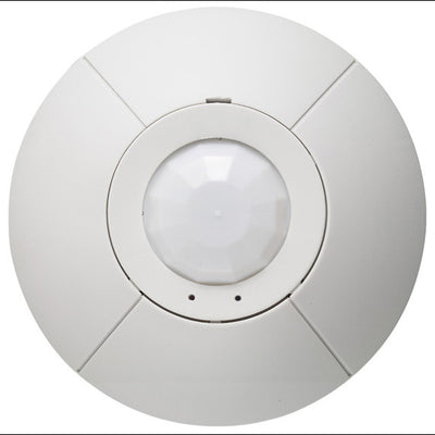 Lutron LOS Ceiling-Mount Occupancy Sensor, Passive Infrared, 450 sq ft, 360°, White, LOS-CIR-450-WH