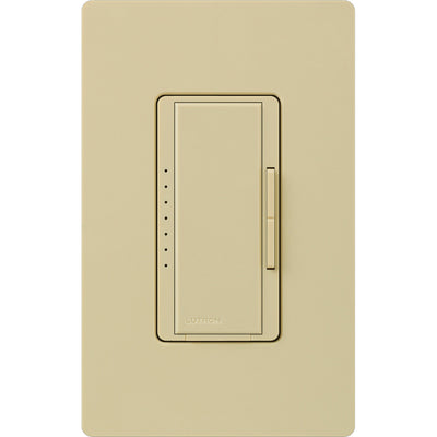 Lutron Maestro Incandescent Dimmer, 1000W, 120V, Multi-Location, Ivory, MA-1000-IV