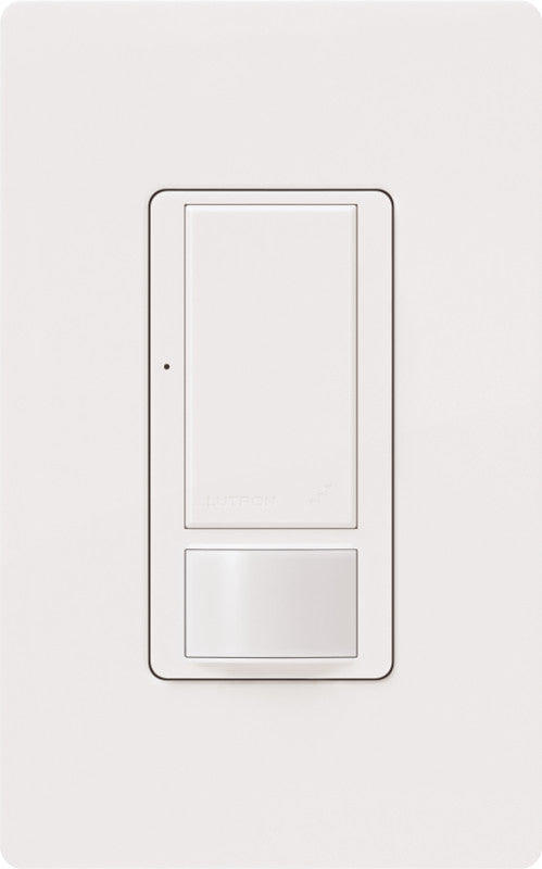 Lutron Maestro RF 434MHz Occupancy Sensing Switch, 8A, 0-10V, White, MRF2S-8SS-WH