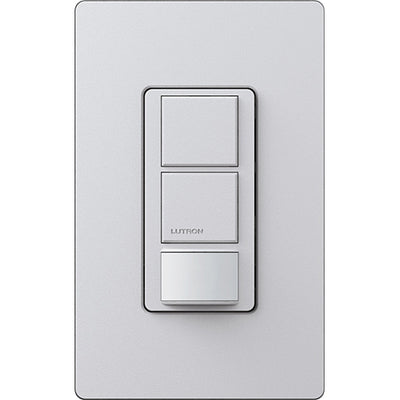 Lutron Maestro Partial-On Dual Circuit Motion Sensor Switch, 6A Light, 120-277V, Single Pole, Ground or Neutral Required, MS-OPS6-DDV-PD, Palladium