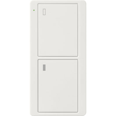 Lutron 2-Button Pico Smart Remote, with Appliance Icons, PJ2-2B-GWH-L02, White