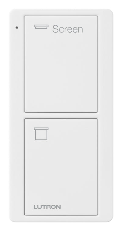 Lutron Pico 2-Button Smart Remote, Screen Icons, White, PJ2-2B-GWH-S08