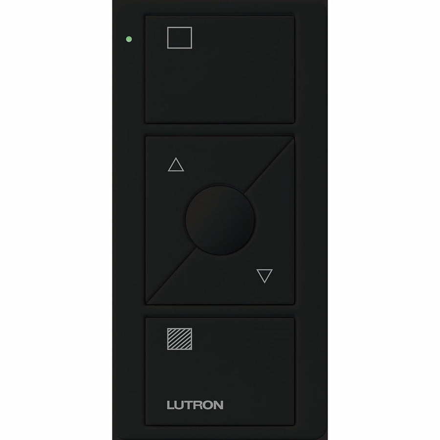 Lutron Pico 3-Button Raise/Lower Smart Remote, Shade Icons, Black, PJ2-3BRL-GBL-S01