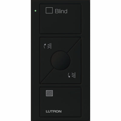 Lutron Pico 3-Button Wireless Remote, Blind Control, Black, PJ2-3BRL-GBL-S05