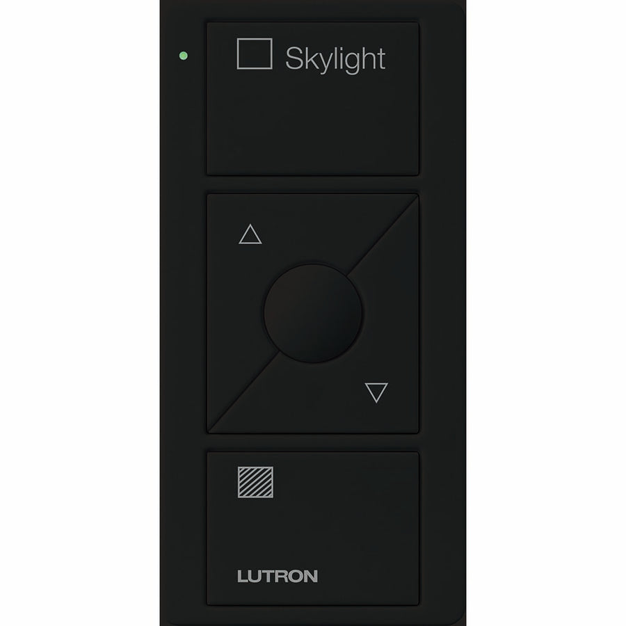 Lutron Pico 3-Button Wireless Remote, Skylight Control, Black, PJ2-3BRL-GBL-S06