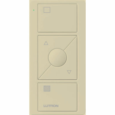 Lutron Pico 3-Button Wireless Remote, Shade Control, Ivory, PJ2-3BRL-GIV-S01