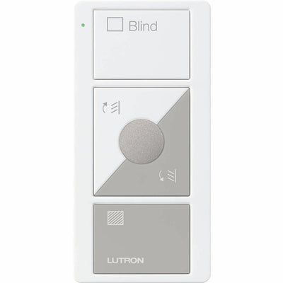 Lutron Pico 3-Button Wireless Remote, Blind Control, White/Gray, PJ2-3BRL-GWG-S05