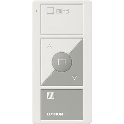 Lutron Pico 3-Button Wireless Remote, Horizontal Sheer Blind Control, White/Gray, PJ2-3BRL-GWG-S09