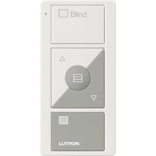 Lutron Pico 3-Button Wireless Remote, Horizontal Sheer Blind Control, White/Gray, PJ2-3BRL-GWG-S09