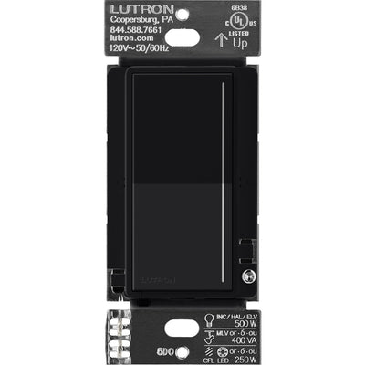 Lutron RadioRA 3 Sunnata RF PRO LED+ Touch Dimmer Switch, 250W, Black, RRST-PRO-N-BL