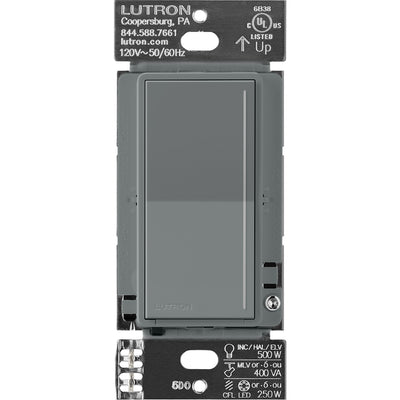 Lutron RadioRA 3 Sunnata RF PRO LED+ Touch Dimmer Switch, 250W, Slate, RRST-PRO-N-SL