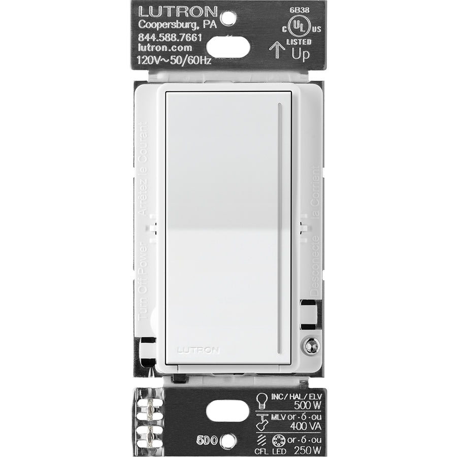 Lutron RadioRA 3 Sunnata PRO LED+ Touch Dimmer Switch, 250W, 120V, White, RRST-PRO-N-WH