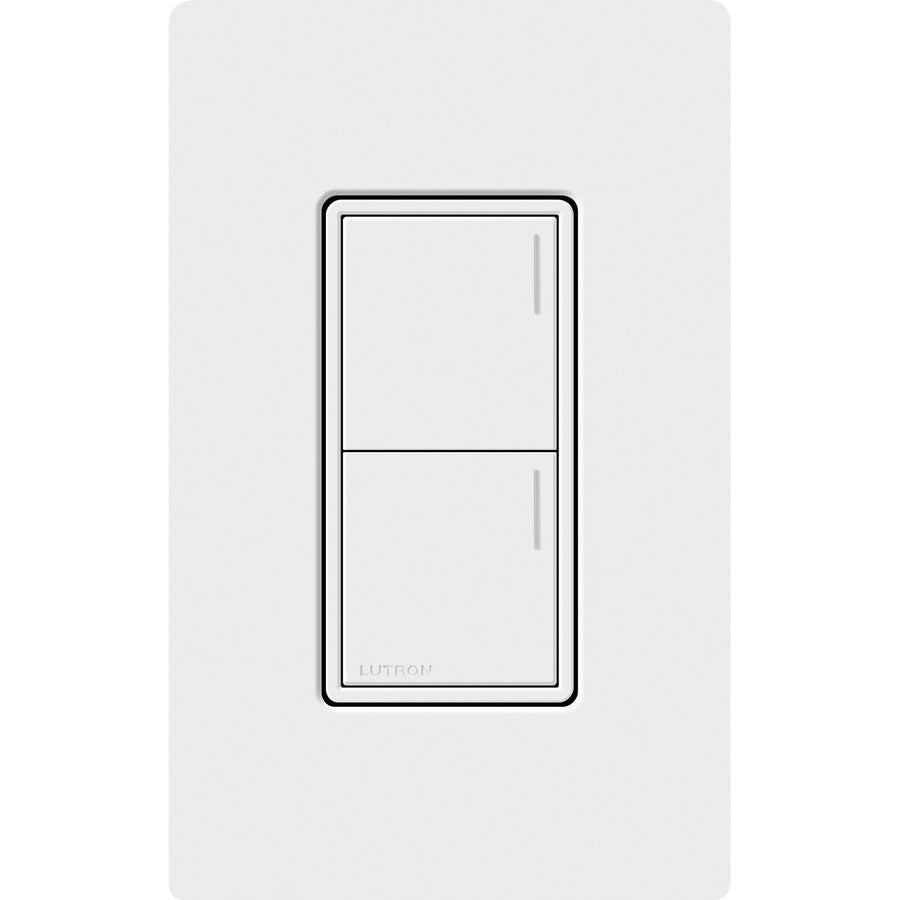 Lutron RadioRA 3 Sunnata RF 2-Button Keypad, 120-277V, White, RRST-W2B-WH