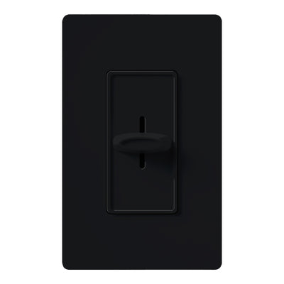 Lutron Skylark Slide-to-Off Dimmer, 1000W, Incandescent/Halogen, 120V, Black, S-1000-BL
