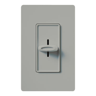 Lutron Skylark Slide-to-Off Dimmer, 1000W, Incandescent/Halogen, 120V, Gray, S-1000-GR