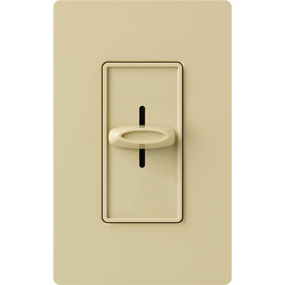 Lutron Skylark Slide-to-Off Dimmer, 1000W, Incandescent/Halogen, 120V, Ivory, S-1000-IV