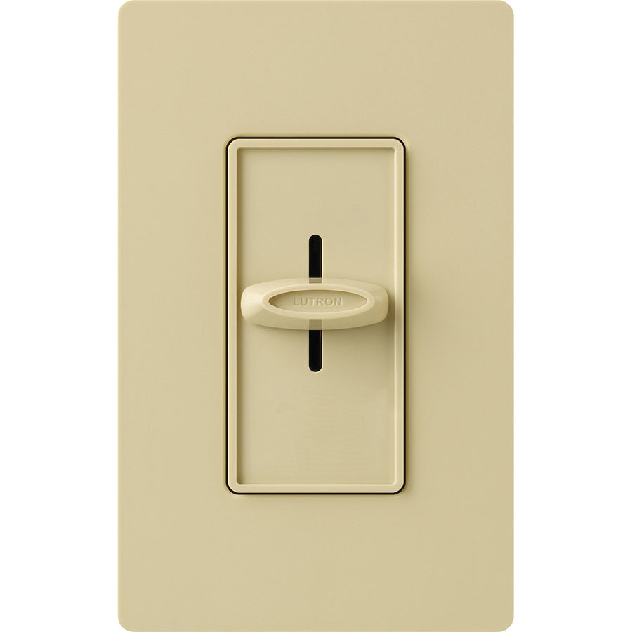 Lutron Skylark Slide-to-Off Dimmer, 1000W, Incandescent/Halogen, 120V, Ivory, S-1000-IV